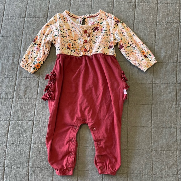 Ruffle Butts full length romper worn 1x 6-12months - Picture 1 of 3